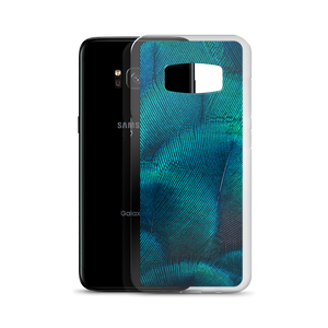 Green Blue Peacock Samsung Case by Design Express