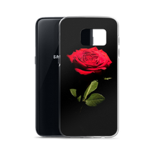 Red Rose on Black Samsung Case by Design Express