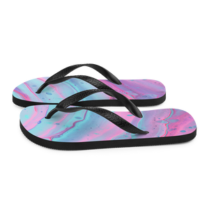 Multicolor Abstract Background Flip-Flops by Design Express