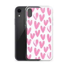 Pink Heart Pattern iPhone Case by Design Express