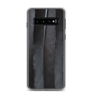 Samsung Galaxy S10 Black Feathers Samsung Case by Design Express