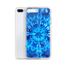 Psychedelic Blue Mandala iPhone Case by Design Express