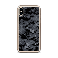 Dark Grey Digital Camouflage Print iPhone Case by Design Express