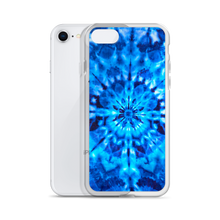 Psychedelic Blue Mandala iPhone Case by Design Express
