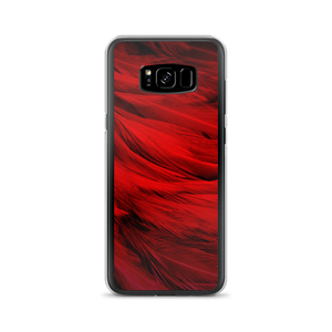 Samsung Galaxy S8+ Red Feathers Samsung Case by Design Express