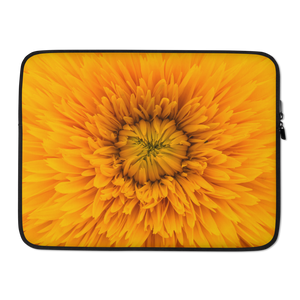 15 in Yellow Flower Laptop Sleeve by Design Express