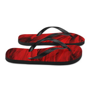 Red Feathers Flip-Flops by Design Express