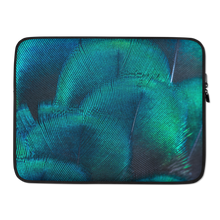 15 in Green Blue Peacock Laptop Sleeve by Design Express