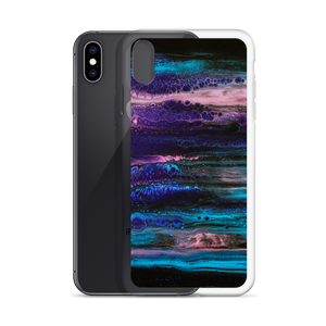 Purple Blue Abstract iPhone Case by Design Express