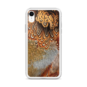 Brown Pheasant Feathers iPhone Case by Design Express