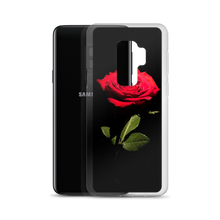 Red Rose on Black Samsung Case by Design Express