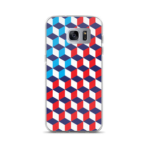 Samsung Galaxy S7 Edge America Cubes Pattern Samsung Case Samsung Case by Design Express