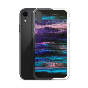 Purple Blue Abstract iPhone Case by Design Express