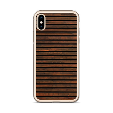 Horizontal Brown Wood iPhone Case by Design Express