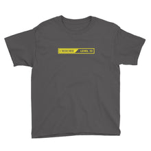 Charcoal / XS I Reached lLevel 13 Loading Youth Short Sleeve T-Shirt by Design Express