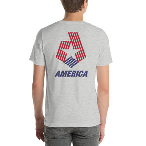 America "Star & Stripes" Back Short-Sleeve Unisex T-Shirt by Design Express