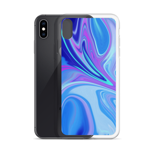 Purple Blue Watercolor iPhone Case by Design Express