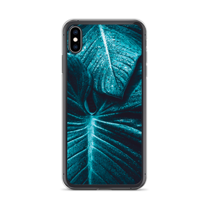 iPhone XS Max Turquoise Leaf iPhone Case by Design Express