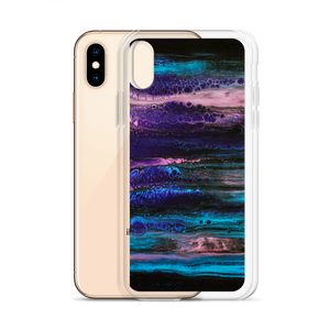 Purple Blue Abstract iPhone Case by Design Express