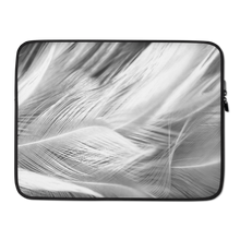 15 in White Feathers Laptop Sleeve by Design Express