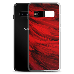 Red Feathers Samsung Case by Design Express