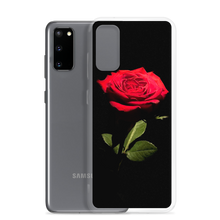 Red Rose on Black Samsung Case by Design Express