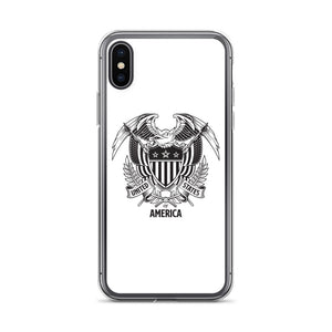 iPhone X/XS United States Of America Eagle Illustration iPhone Case iPhone Cases by Design Express