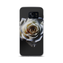 Samsung Galaxy S7 White Rose on Black Samsung Case by Design Express
