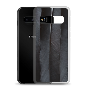 Black Feathers Samsung Case by Design Express