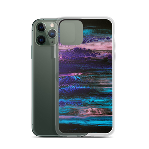 Purple Blue Abstract iPhone Case by Design Express