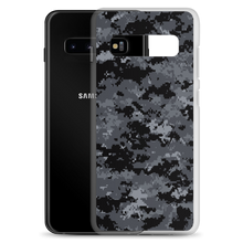 Dark Grey Digital Camouflage Print Samsung Case by Design Express
