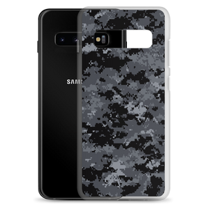 Dark Grey Digital Camouflage Print Samsung Case by Design Express