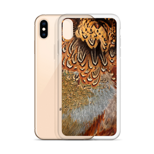 Brown Pheasant Feathers iPhone Case by Design Express