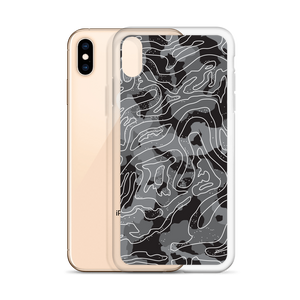 Grey Black Camoline iPhone Case by Design Express