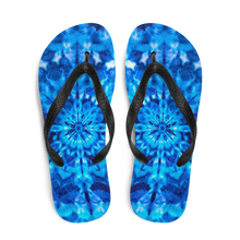 Psychedelic Blue Mandala Flip-Flops by Design Express