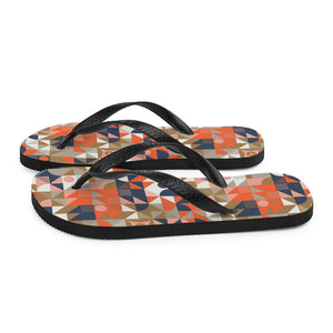 Mid Century Pattern Flip-Flops by Design Express