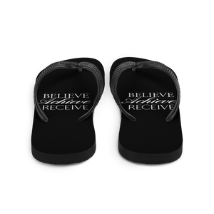 Believe Achieve Receieve Flip-Flops by Design Express