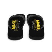Make Money Not Friends Typography Flip Flops by Design Express