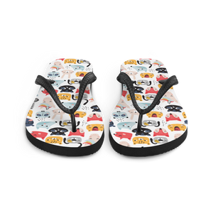 Funny Animal Pattern Flip-Flops by Design Express