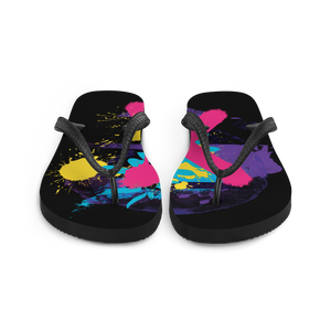 Abstract Series 01 Flip Flops Black by Design Express