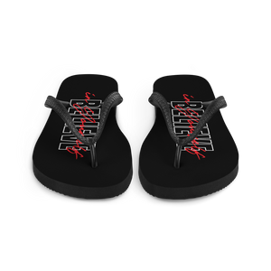 Believe in yourself Typography Flip Flops by Design Express