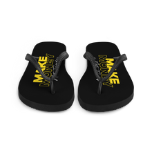 Make Money Not Friends Typography Flip Flops by Design Express