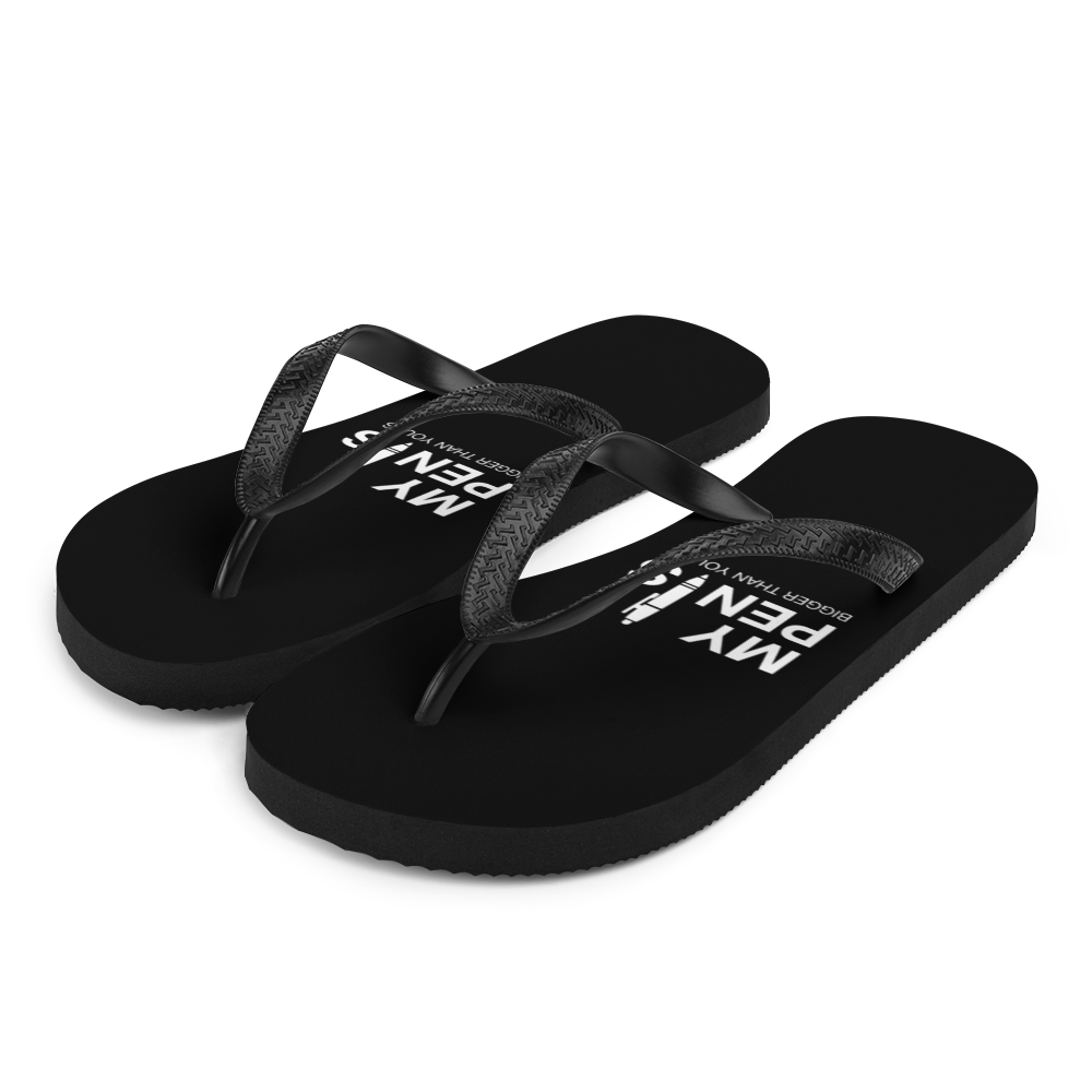 S My pen is bigger than yours (Funny) Flip-Flops by Design Express