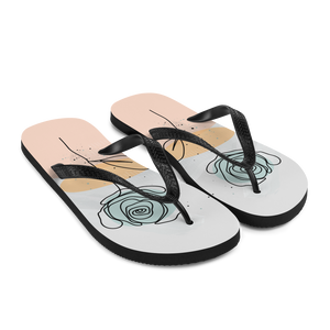 Pasty Flower Line Flip-Flops by Design Express