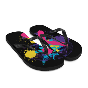 Abstract Series 01 Flip Flops Black by Design Express