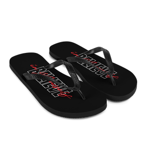 Believe in yourself Typography Flip Flops by Design Express