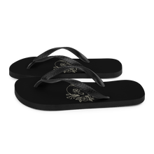 Marvelous Nightmare Flower Skull Flip-Flops by Design Express