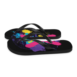Abstract Series 01 Flip Flops Black by Design Express