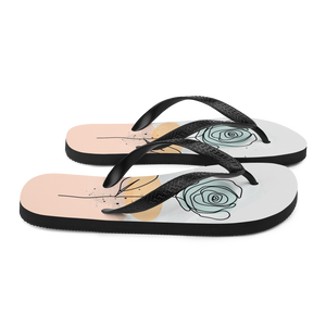 Pasty Flower Line Flip-Flops by Design Express