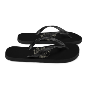 Marvelous Nightmare Flower Skull Flip-Flops by Design Express